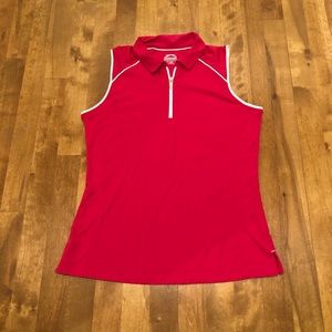 Slazenger women’s sleeveless half zip polo golf tank